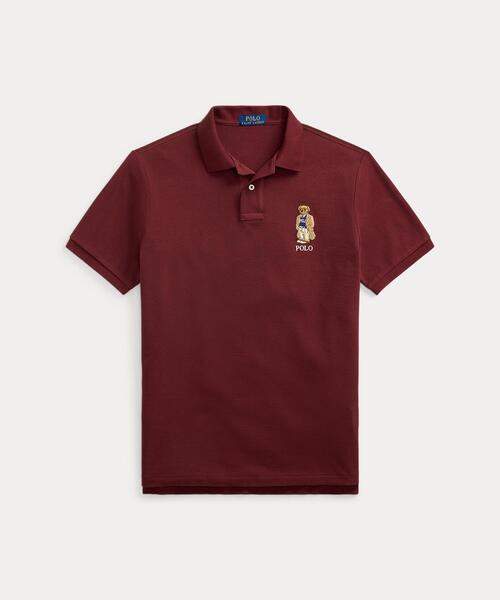 POLO RALPH LAUREN(ポロ ラルフ ローレン)の「カスタム スリム フィット ベア メッシュ ポロシャツ(ポロシャツ・メンズ・レッド・L/M/S/XL/XS/XXL)」の3枚目の写真