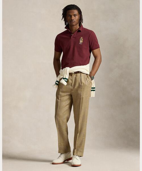 POLO RALPH LAUREN(ポロ ラルフ ローレン)の「カスタム スリム フィット ベア メッシュ ポロシャツ(ポロシャツ・メンズ・レッド・L/M/S/XL/XS/XXL)」の4枚目の写真