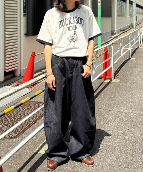 CIAOPANIC(チャオパニック)の「アソートプリントリンガーTシャツ(Tシャツ/カットソー・レディース・イエロー/ブラウン/ブラック・MEDIUM/LARGE)」の13枚目の写真