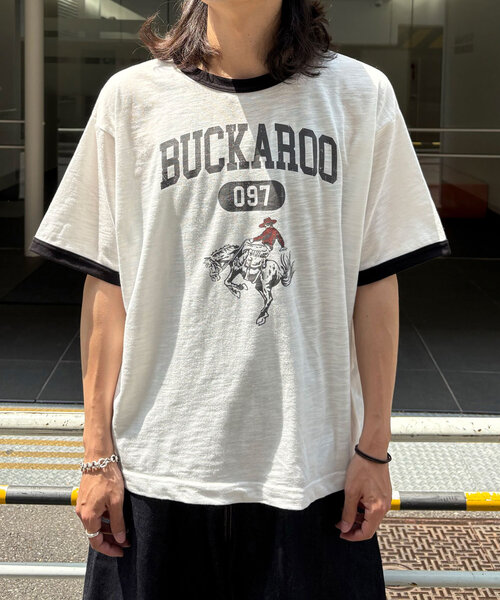 CIAOPANIC(チャオパニック)の「アソートプリントリンガーTシャツ(Tシャツ/カットソー・レディース・イエロー/ブラウン/ブラック・MEDIUM/LARGE)」の16枚目の写真
