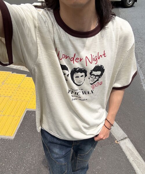 CIAOPANIC(チャオパニック)の「アソートプリントリンガーTシャツ(Tシャツ/カットソー・レディース・イエロー/ブラウン/ブラック・MEDIUM/LARGE)」の22枚目の写真