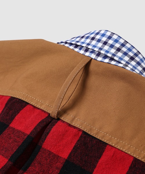 JUNYA WATANABE MAN（ジュンヤワタナベマン）の「COTTON CHECK × FLANNEL CHECK SHIRT（シャツ/ブラウス・メンズ・ブルー系その他・M/S/XS/L）」の8枚目の写真