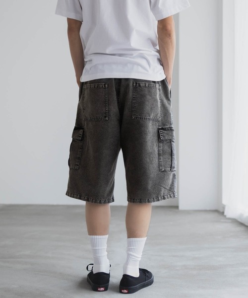 NAVY（ネイビー）の「NAVY デニムカーゴショーツ（カーゴパンツ・メンズ・グレー系/ブルー系・S/M/L/XL）」の9枚目の写真