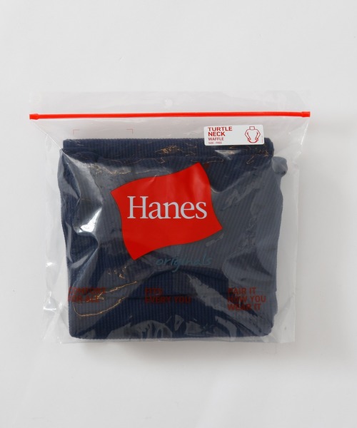 HANES（ヘインズ）の「【Hanes/ヘインズ】レディース タートルネックロングTシャツ（Tシャツ/カットソー・レディース・ヘザーグレー/パープル系その他2/オフホワイト/ダークネイビー・FREE）」の17枚目の写真