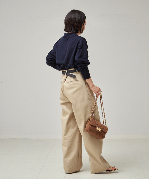 journal standard L'essage（ジャーナルスタンダードレサージュ）の「Washable/victria襟付プルオーバー（ニット/セーター・レディース・ベージュ/ネイビー/チャコールグレー・FREE）」の22枚目の写真