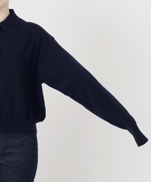 journal standard L'essage（ジャーナルスタンダードレサージュ）の「Washable/victria襟付プルオーバー（ニット/セーター・レディース・ベージュ/ネイビー/チャコールグレー・FREE）」の11枚目の写真