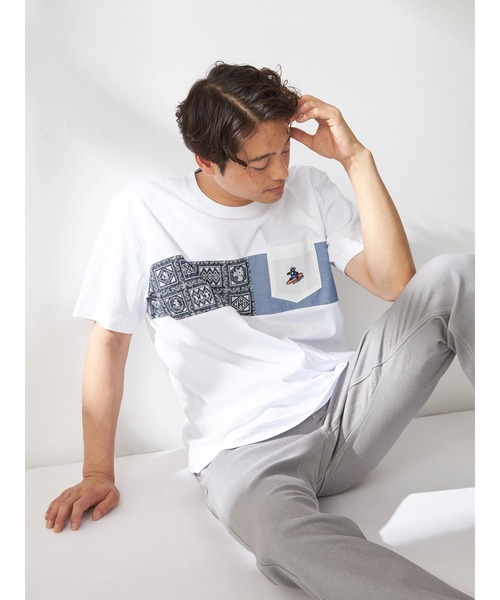 McGREGOR(マックレガー)の「ベア切替えTシャツ(Tシャツ/カットソー・メンズ・ピンク/チャコール/アイボリー・M/L/XL)」の12枚目の写真