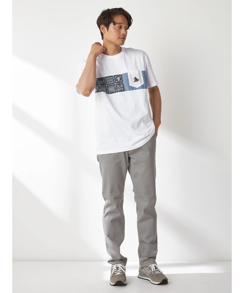 McGREGOR(マックレガー)の「ベア切替えTシャツ(Tシャツ/カットソー・メンズ・ピンク/チャコール/アイボリー・M/L/XL)」の13枚目の写真