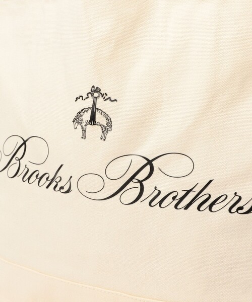 BEAMS F(ビームスエフ)の「Brooks Brothers / ロゴ トートバッグ(トートバッグ・メンズ・ホワイト/ネイビー・ONE SIZE)」の7枚目の写真