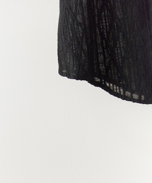 Theater code(シアターコード)の「Openwork Short-Sleeved Shirt / 透かし編み 半袖シャツ(シャツ/ブラウス・メンズ・ブラック/ホワイト・M/L)」の8枚目の写真