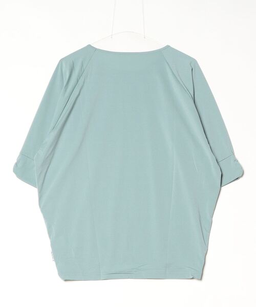 Julier Yoga and Relax(ジュリエヨガアンドリラックス)の「Julier (定番)ライトプライムハーフスリーブプルオーバー(Tシャツ/カットソー・レディース・ホワイト/ミント/チャコール・FREE)」の9枚目の写真