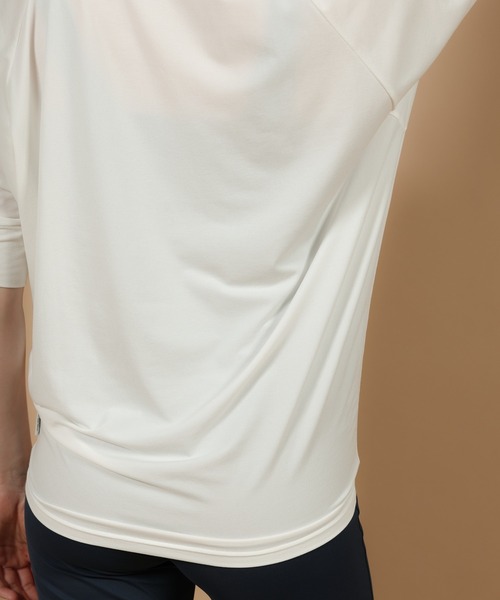 Julier Yoga and Relax(ジュリエヨガアンドリラックス)の「Julier (定番)ライトプライムハーフスリーブプルオーバー(Tシャツ/カットソー・レディース・ホワイト/ミント/チャコール・FREE)」の15枚目の写真