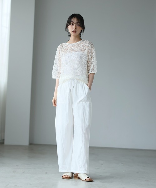 itto...(イット)の「ナチュラルワッシャー裾ドロスト付2WAYバレルレッグパンツ(その他パンツ・レディース・ブラック/オフホワイト/ライトオリーブ/ダークカーキ・M)」の14枚目の写真