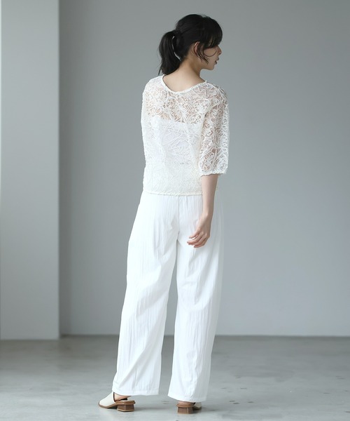 itto...(イット)の「ナチュラルワッシャー裾ドロスト付2WAYバレルレッグパンツ(その他パンツ・レディース・ブラック/オフホワイト/ライトオリーブ/ダークカーキ・M)」の15枚目の写真