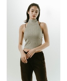 トップス knuthmarf balloon sleeve jacquard tops balloon sleeve jacquard tops/3color | KNUTH MARF