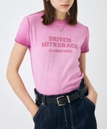moussy ONE SHOULDER Tシャツ ピンク ONE SHOULDER Tシャツ（Tシャツ/カットソー）｜MOUSSY（マウジー