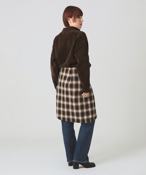 Ray BEAMS（レイビームス）の「Lee / Half Zip Sweat（スウェット・レディース・ブラウン/ネイビー・SMALL）」の11枚目の写真