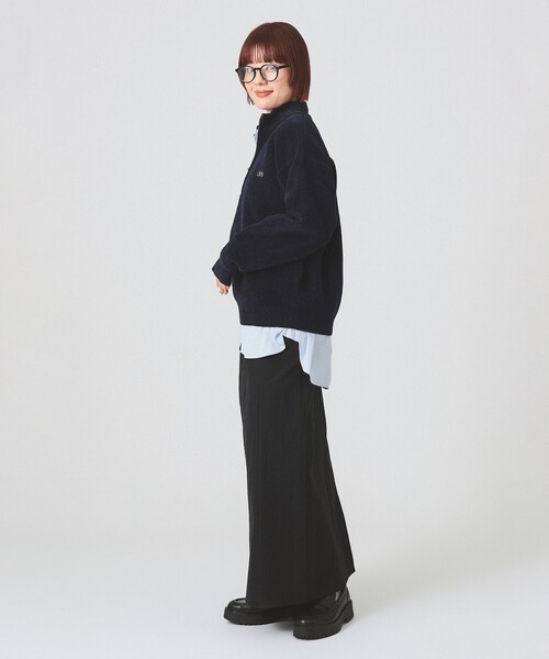 Ray BEAMS（レイビームス）の「Lee / Half Zip Sweat（スウェット・レディース・ブラウン/ネイビー・SMALL）」の16枚目の写真