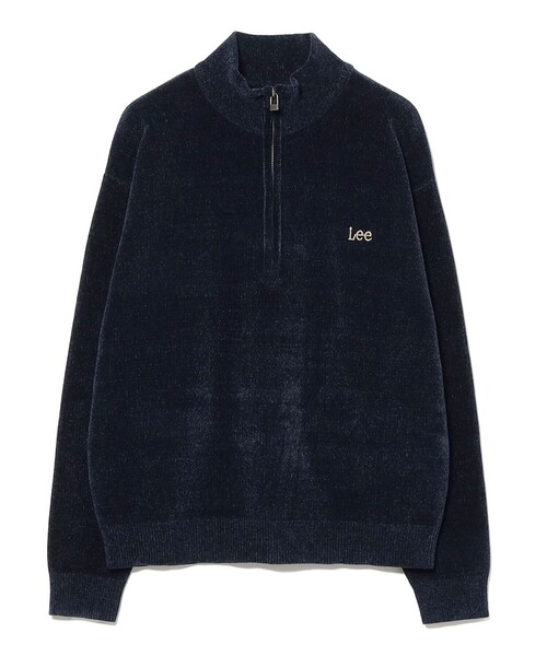Ray BEAMS（レイビームス）の「Lee / Half Zip Sweat（スウェット・レディース・ブラウン/ネイビー・SMALL）」の3枚目の写真