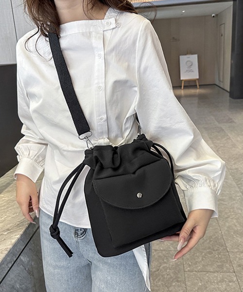 Miniministore(ミニミニストア)の「ショルダーバッグ 2wayバケットバッグ(ショルダーバッグ・レディース・アイボリー/ピンク/キャメル/ブラック・FREE)」の1枚目の写真