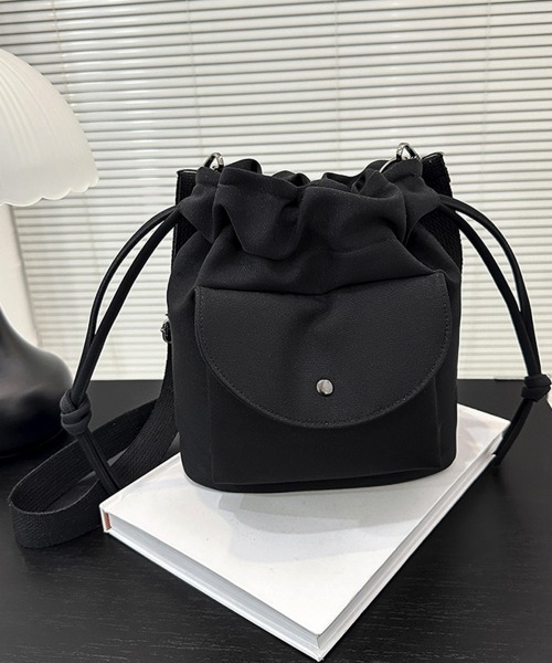 Miniministore(ミニミニストア)の「ショルダーバッグ 2wayバケットバッグ(ショルダーバッグ・レディース・アイボリー/ピンク/キャメル/ブラック・FREE)」の12枚目の写真