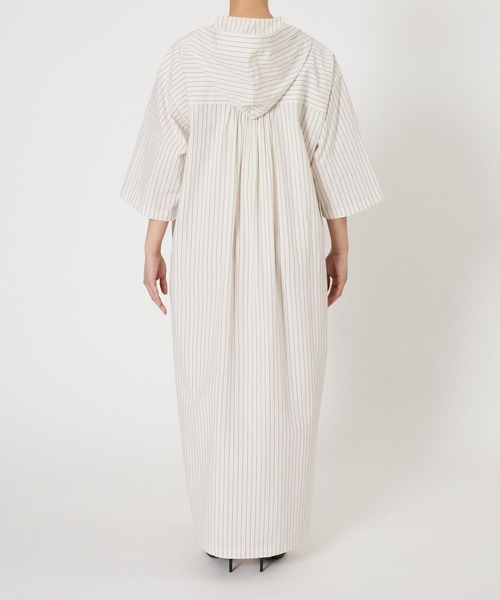 BABYLONE（バビロン）の「フーディシャツワンピース（シャツワンピース・レディース・ライトグリーン/オフホワイト・フリー）」の17枚目の写真