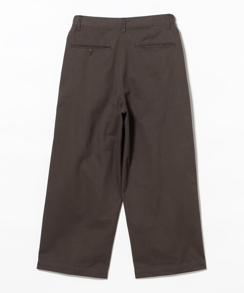BEAMS（ビームス）の「ワイドストレート 2プリーツ チノ パンツ（その他パンツ・メンズ・ベージュ/ネイビー/チャコールグレー・S/M/L/XL）」の6枚目の写真