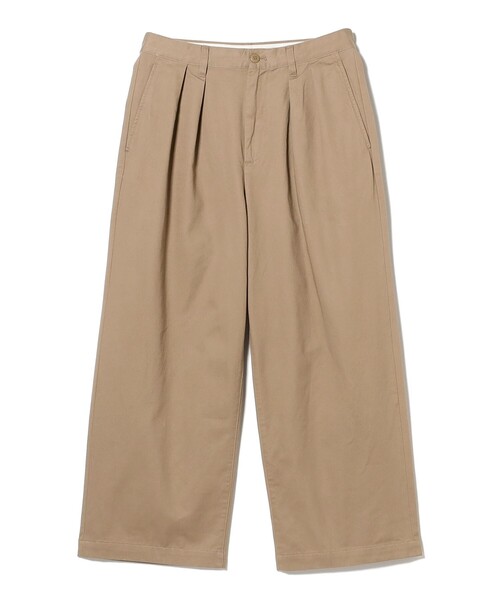 BEAMS（ビームス）の「ワイドストレート 2プリーツ チノ パンツ（その他パンツ・メンズ・ベージュ/ネイビー/チャコールグレー・S/M/L/XL）」の8枚目の写真