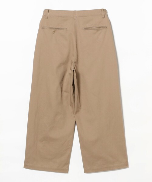 BEAMS（ビームス）の「ワイドストレート 2プリーツ チノ パンツ（その他パンツ・メンズ・ベージュ/ネイビー/チャコールグレー・S/M/L/XL）」の12枚目の写真