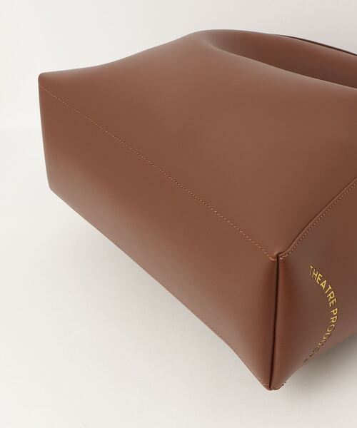 THEATRE PRODUCTS（シアタープロダクツ）の「レザレットワンハンドルショルダーバッグ（ショルダーバッグ・レディース・ブラウン/ブラック・FREE）」の5枚目の写真