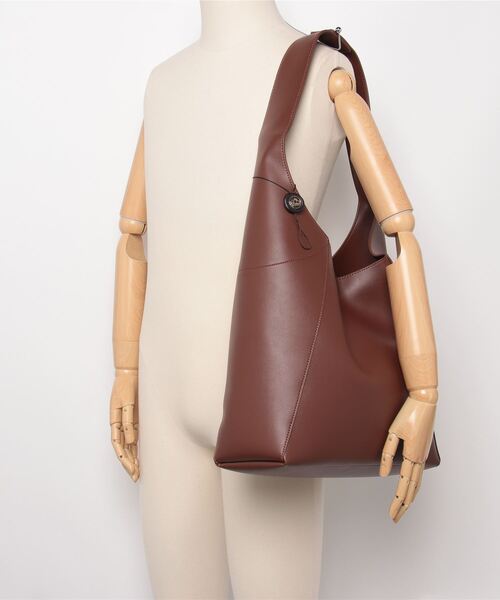 THEATRE PRODUCTS（シアタープロダクツ）の「レザレットワンハンドルショルダーバッグ（ショルダーバッグ・レディース・ブラウン/ブラック・FREE）」の3枚目の写真