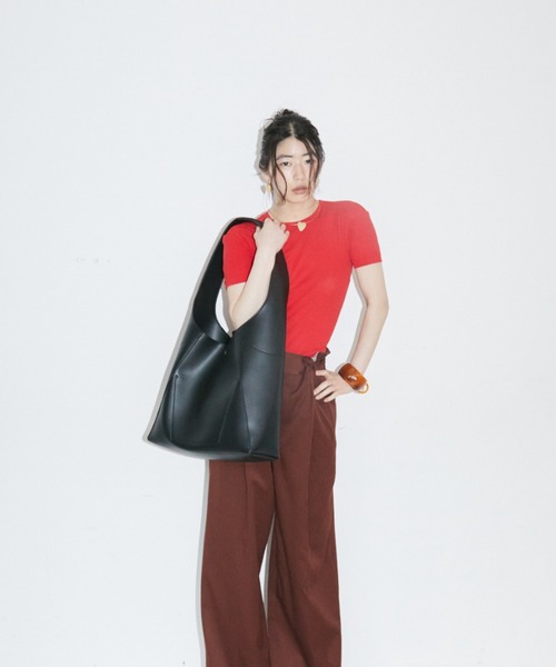 THEATRE PRODUCTS（シアタープロダクツ）の「レザレットワンハンドルショルダーバッグ（ショルダーバッグ・レディース・ブラウン/ブラック・FREE）」の22枚目の写真