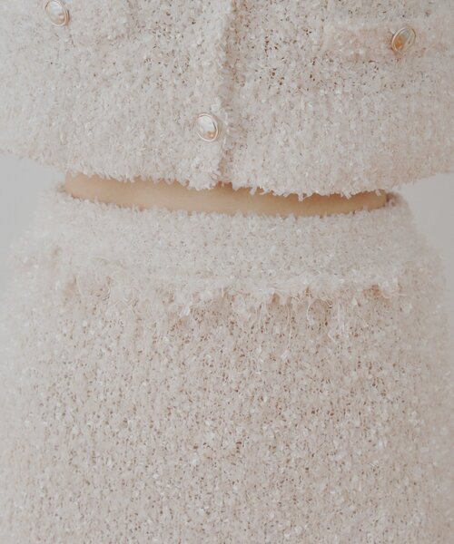 Chico（チコ）の「ツイードフリンジミニスカート（スカート・レディース・ピンク/ブラック/アイボリー・FREE）」の19枚目の写真