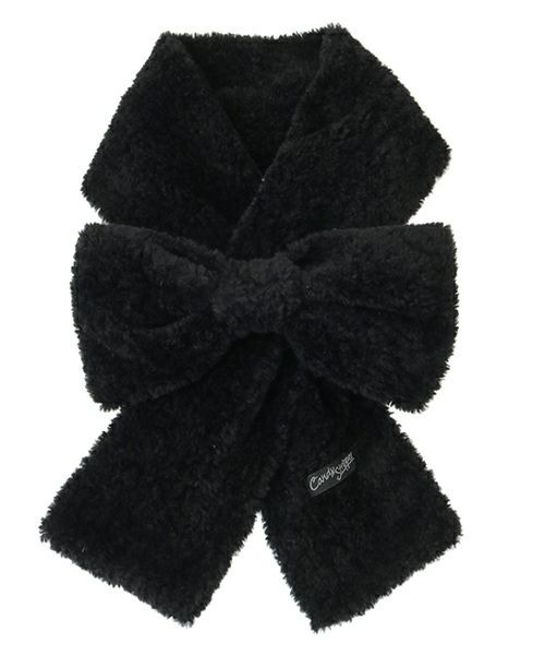 Candy Stripper(キャンディストリッパー)の「RIBBON マフラー(マフラー・レディース・オフホワイト/ピンク/ライトブルー/ブラック/ホワイト×ブラック/ベージュ・FREE)」の21枚目の写真