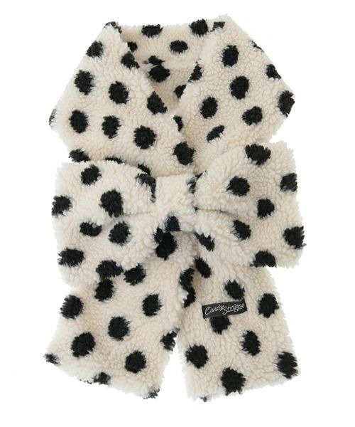 Candy Stripper(キャンディストリッパー)の「RIBBON マフラー(マフラー・レディース・オフホワイト/ピンク/ライトブルー/ブラック/ホワイト×ブラック/ベージュ・FREE)」の22枚目の写真