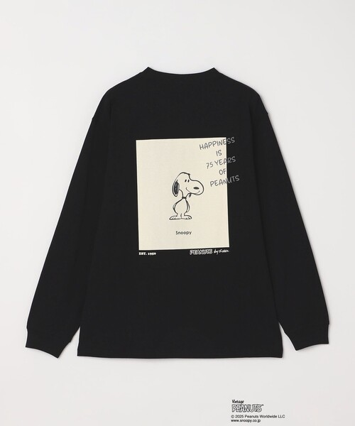 SHIPS any: SNOOPY コラボ 75th グラフィック プリント Tシャツ