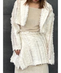 ELCHELE（エルチェレ）の「STRIPE JQ SEPARATE JACKET（テーラードジャケット）」