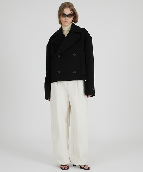 PRANK PROJECT（プランクプロジェクト）の「ファーレイヤードピーコート / Fur Layered Peacoat（ピーコート・レディース・グレー/ブラック・FREE）」の13枚目の写真