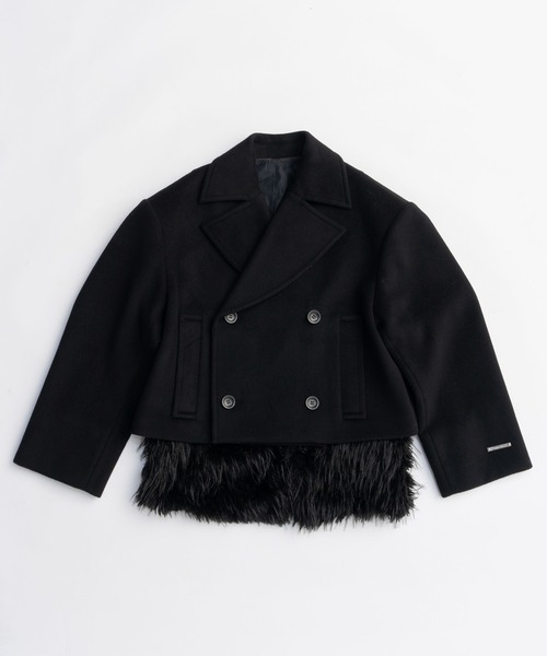 セール】ファーレイヤードピーコート / Fur Layered Peacoat
