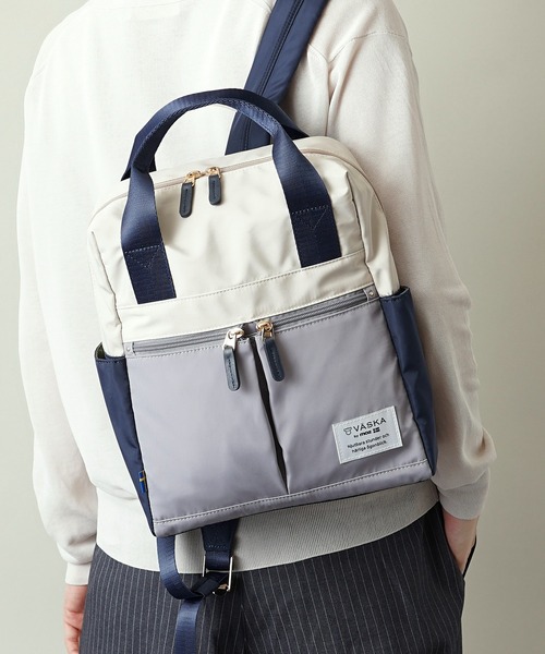 moz(モズ)の「【VASKA by moz】ヴェスカ リュック バックパック VZPS-04(ショルダーバッグ・レディース・オレンジ/グリーン/ブラック/ブルー/ネイビー・ONE SIZE)」の3枚目の写真