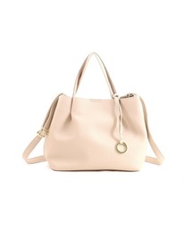 COOCO ソフトフェイクレザータックミニ2WAYトートバッグ
