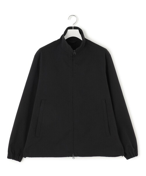 J.PRESS YORK STREET(ジェイプレスヨークストリート)の「【UNISEX】ウールライク トラックジャケット(ブルゾン・メンズ・ブラック系/ライトグレー系・SMALL/MEDIUM/LARGE)」の2枚目の写真