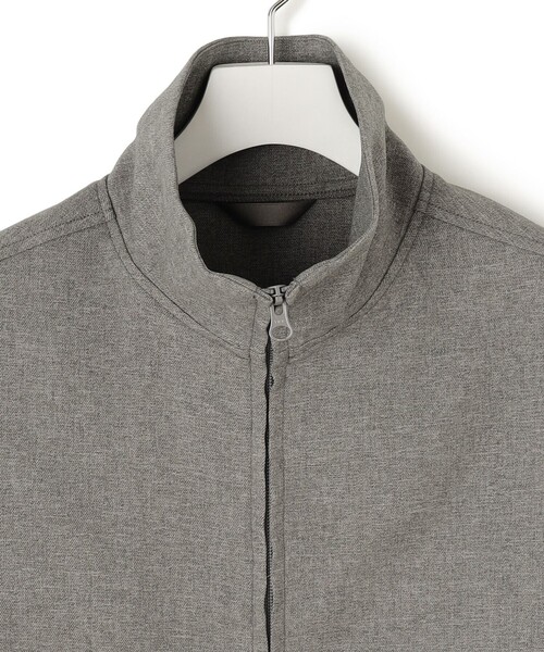 J.PRESS YORK STREET(ジェイプレスヨークストリート)の「【UNISEX】ウールライク トラックジャケット(ブルゾン・メンズ・ブラック系/ライトグレー系・SMALL/MEDIUM/LARGE)」の10枚目の写真