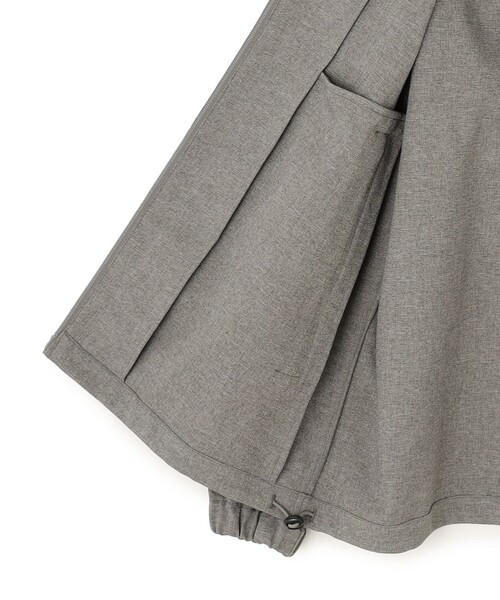 J.PRESS YORK STREET(ジェイプレスヨークストリート)の「【UNISEX】ウールライク トラックジャケット(ブルゾン・メンズ・ブラック系/ライトグレー系・SMALL/MEDIUM/LARGE)」の3枚目の写真
