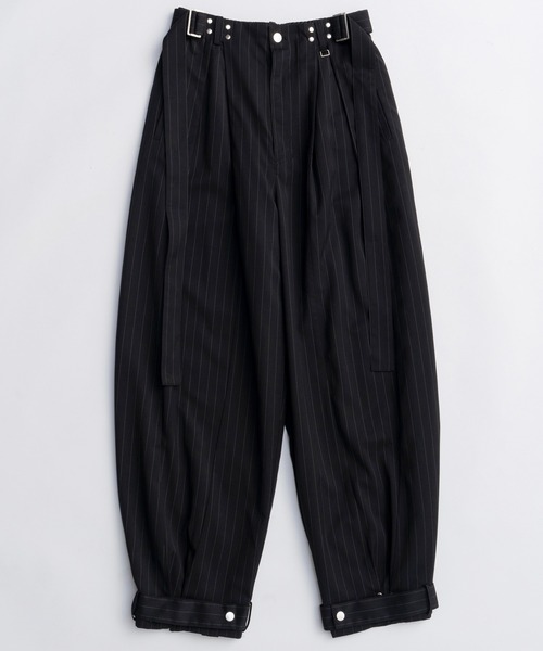 MAISON SPECIAL(メゾンスペシャル)の「Suching Work Pants/スーチングワークパンツ(スラックス・レディース・グレー/カーキ/ブラック・38/36)」の16枚目の写真