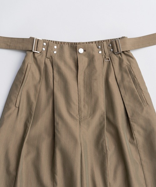 MAISON SPECIAL(メゾンスペシャル)の「Suching Work Pants/スーチングワークパンツ(スラックス・レディース・グレー/カーキ/ブラック・38/36)」の20枚目の写真