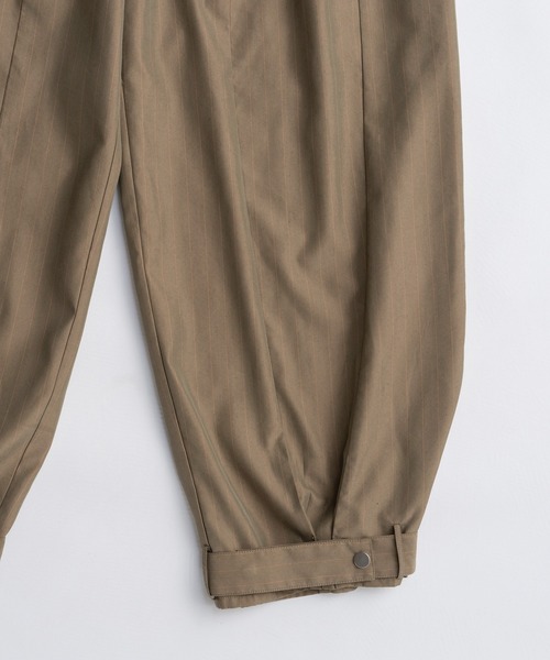 MAISON SPECIAL(メゾンスペシャル)の「Suching Work Pants/スーチングワークパンツ(スラックス・レディース・グレー/カーキ/ブラック・38/36)」の21枚目の写真
