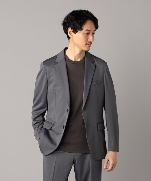 COMME CA MEN（コムサメン）の「【セットアップ対応】マイクロメッシュエアージャージー テーラードジャケット（テーラードジャケット・メンズ・ネイビー/グレー/ブラック・S/M/L/XS/XL）」の7枚目の写真