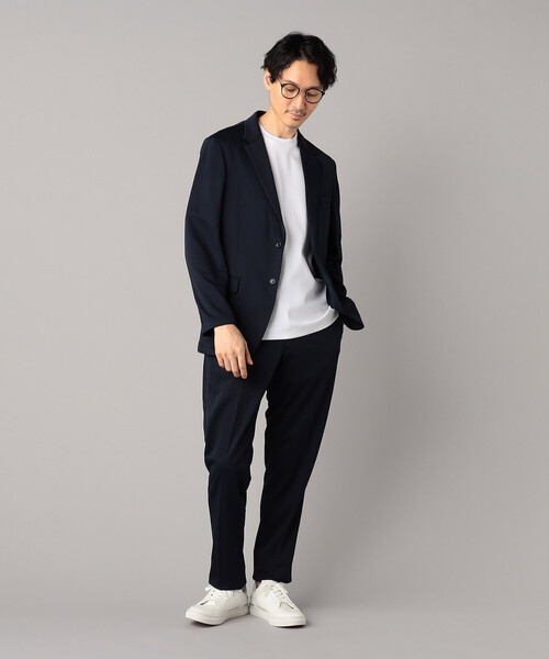 COMME CA MEN（コムサメン）の「【セットアップ対応】マイクロメッシュエアージャージー テーラードジャケット（テーラードジャケット・メンズ・ネイビー/グレー/ブラック・S/M/L/XS/XL）」の14枚目の写真