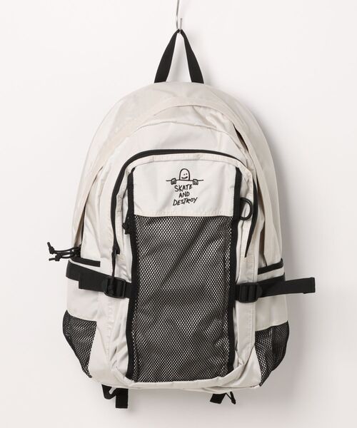THRASHER(スラッシャー)の「【THRASHER/スラッシャー】BackPack 30L 撥水加工 バックパック(バックパック/リュック・メンズ・ブラック/ブラック系その他/オフホワイト・FREE)」の15枚目の写真